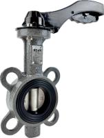 Дисковый поворотный затвор с алюминиевой рукояткой REON тип RSV85  (уплотнение NBR, диск AISI316)