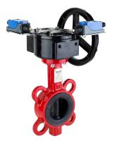 Дисковый поворотный затвор с редуктором REON тип RSV83RED-КВ в комплекте с концевыми выключателями