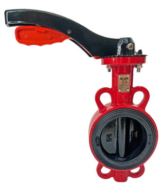 Дисковый поворотный затвор с алюминиевой рукояткой REON тип RSV81RED