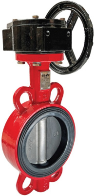 Дисковый поворотный затвор с редуктором REON тип RSV79 (диск из нерж. стали AISI316 )